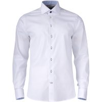 Skjorta YB51 Twill Regular Vit Himmelsblå J.Harvest & Frost