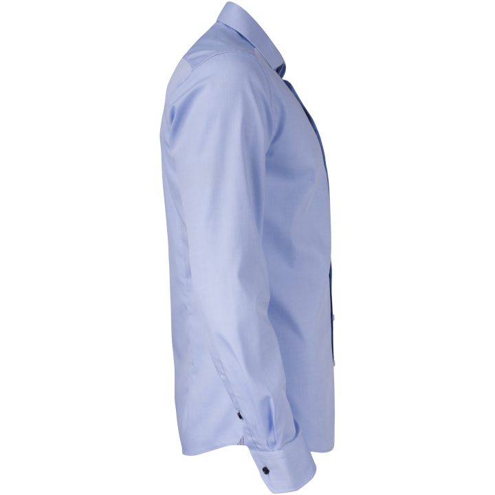 Skjorta YB51 Twill Slim Himmelsblå/marinblå J.Harvest & Frost XS – bild 5
