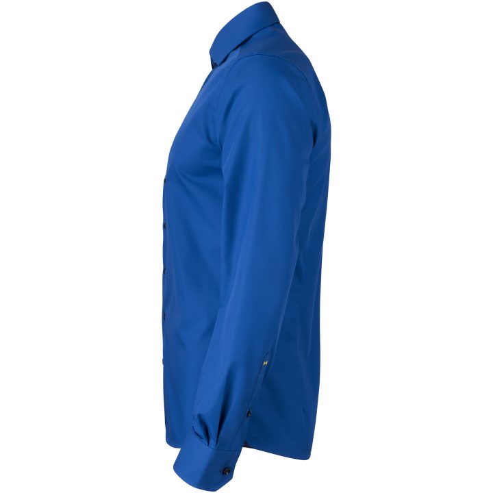 Skjorta YB51 Twill Slim Kungsblå/marinblå J.Harvest & Frost M – bild 4