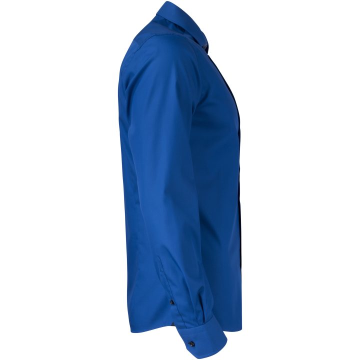 Skjorta YB51 Twill Slim Kungsblå/marinblå J.Harvest & Frost M – bild 5
