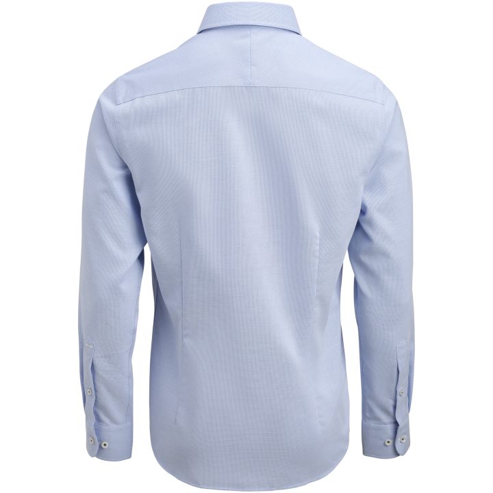 Skjorta YB55 Jacquard Regular Himmelsblå J.Harvest & Frost S 37/38 – bild 4
