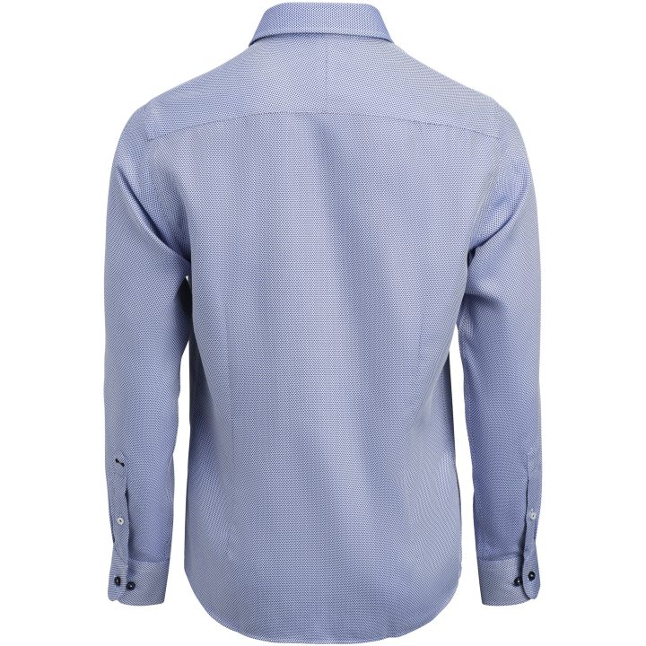Skjorta YB55 Jacquard Slim Blå J.Harvest & Frost XS 35/36 – bild 4