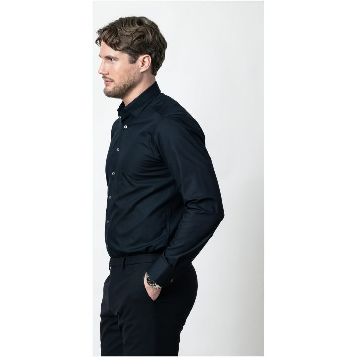 Skjorta YB56 Twill Regular Svart/grå J.Harvest & Frost S 37/38 – bild 6
