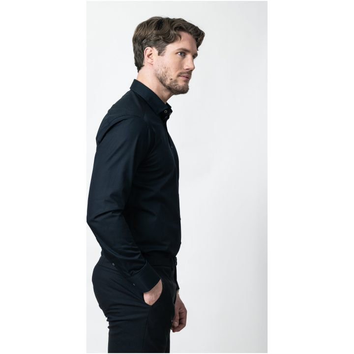 Skjorta YB56 Twill Regular Svart/grå J.Harvest & Frost S 37/38 – bild 8