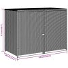 Skjul för 2 soptunnor konstrotting 148x80x111 cm svart vidaXL – miniatyr 11
