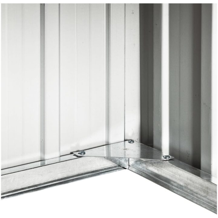 Skjul för robotgräsklippare 92x97x63 cm galvaniserat stål brun vidaXL – bild 9