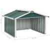 Skjul för robotgräsklippare 92x97x63 cm galvaniserat stål grön vidaXL – miniatyr 9