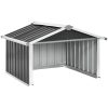 Skjul för robotgräsklippare 92x97x63 cm galvaniserat stål vidaXL – miniatyr 2