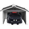 Skjul för robotgräsklippare 92x97x63 cm galvaniserat stål vidaXL – miniatyr 3