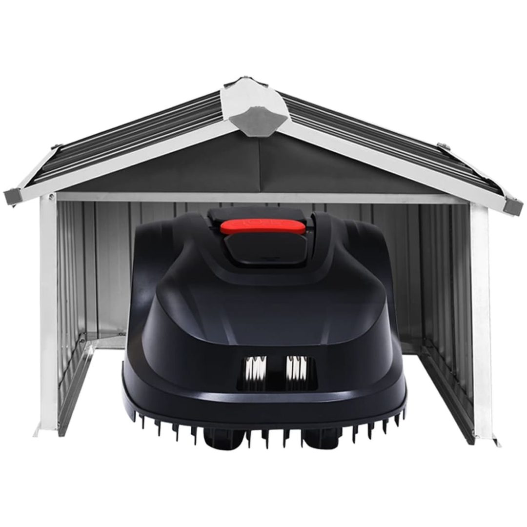 Skjul för robotgräsklippare 92x97x63 cm galvaniserat stål vidaXL – bild 3