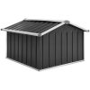 Skjul för robotgräsklippare 92x97x63 cm galvaniserat stål vidaXL – miniatyr 6