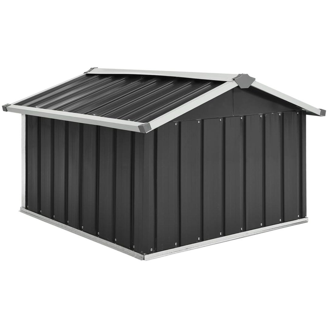 Skjul för robotgräsklippare 92x97x63 cm galvaniserat stål vidaXL – bild 6