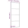 Skjutdörr aluminium med ESG-glas svart vidaXL 76 x 205 cm – miniatyr 5