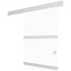 Skjutdörr ESG-glas och aluminium silver vidaXL 90 x 205 cm – miniatyr 2