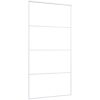 Skjutdörr ESG-glas och aluminium vit vidaXL 102.5 x 205 cm – miniatyr 3