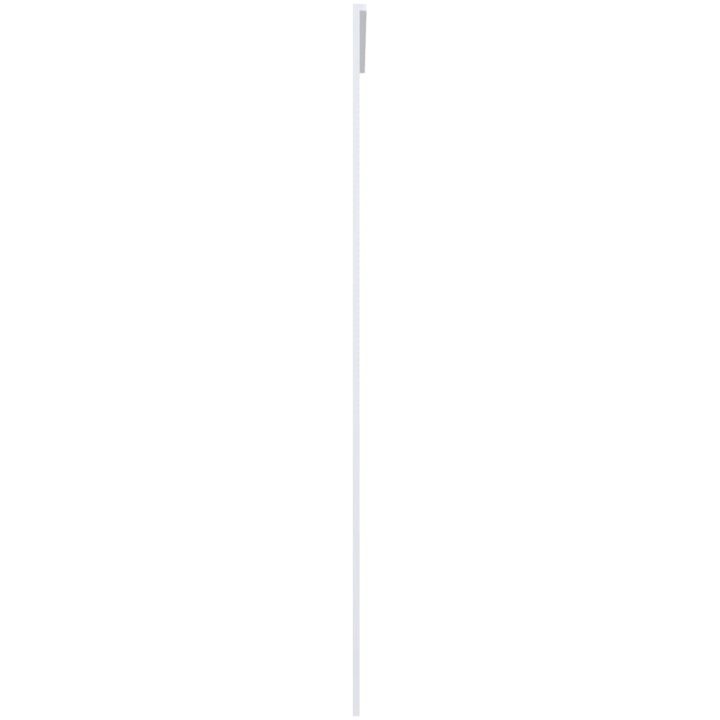 Skjutdörr ESG-glas och aluminium vit vidaXL 102.5 x 205 cm – bild 4