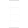 Skjutdörr frostat ESG-glas och aluminium vit vidaXL 76 x 205 cm – miniatyr 2