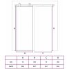 Skjutdörr frostat ESG-glas och aluminium vit vidaXL 76 x 205 cm – miniatyr 7