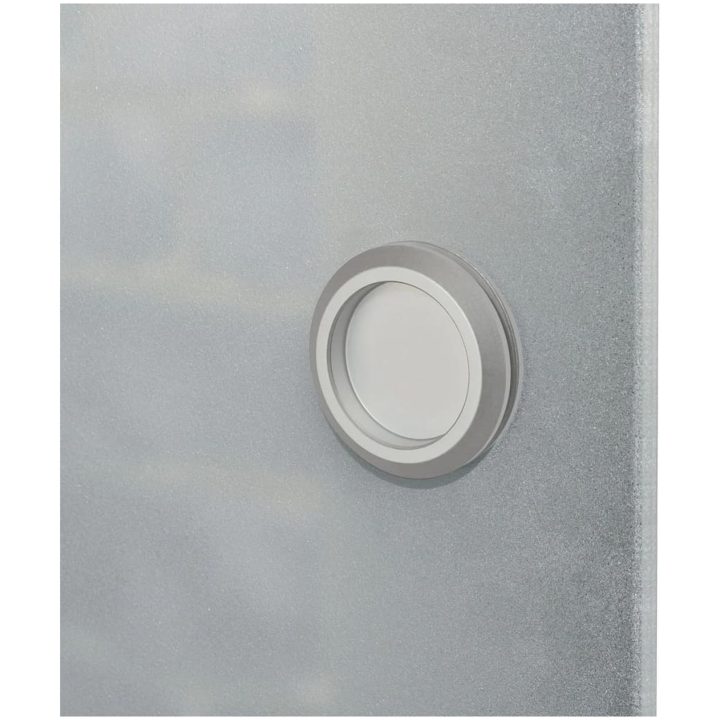 Skjutdörr glas och aluminium 178 cm silver vidaXL – bild 3