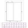 Skjutdörr guld klart ESG-glas och aluminium vidaXL 76 x 205 cm – miniatyr 10