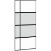 Skjutdörr med beslag 102,5x205 cm härdat glas och aluminium vidaXL 102.5 x 205 cm (213.5 cm) – miniatyr 4