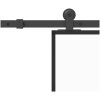 Skjutdörr med beslag 102,5x205 cm härdat glas och aluminium vidaXL 102.5 x 205 cm (213.5 cm) – miniatyr 6