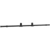 Skjutdörr med beslag svart 102,5x205 cm härdat glas vidaXL 102.5 x 205 cm (200 cm sliding rail) – miniatyr 4