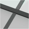 Skjutdörr med beslag svart 102,5x205 cm härdat glas vidaXL 102.5 x 205 cm (200 cm sliding rail) – miniatyr 8