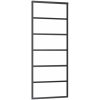 Skjutdörr med beslag svart 76x205 cm ESG-glas vidaXL 76 x 205 cm (183 cm sliding rail) – miniatyr 5