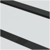 Skjutdörr med beslag svart 76x205 cm ESG-glas vidaXL 76 x 205 cm (183 cm sliding rail) – miniatyr 8
