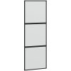 Skjutdörr med beslag svart 76x205 cm härdat glas vidaXL 76 x 205 cm (183 cm sliding rail) – miniatyr 5