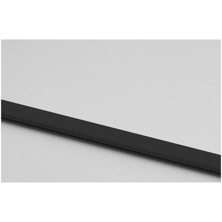 Skjutdörr med beslag svart 76x205 cm härdat glas vidaXL 76 x 205 cm (183 cm sliding rail) – bild 8