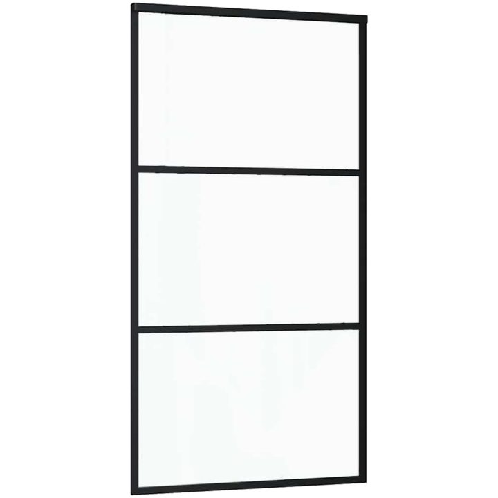 Skjutdörr med beslagset 102x205 cm ESG glas och aluminium vidaXL 102 x 205 cm (213.5 cm) – bild 4