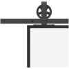 Skjutdörr med beslagset 102x205 cm ESG glas och aluminium vidaXL 102 x 205 cm (213.5 cm) – miniatyr 6