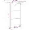 Skjutdörr med beslagset 102x205 cm ESG glas och aluminium vidaXL 102 x 205 cm (213.5 cm) – miniatyr 8