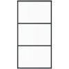 Skjutdörr med beslagset ESG glas och aluminium 102x205 cm vidaXL 102 x 205 cm (183 cm sliding rail) – miniatyr 4
