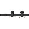 Skjutdörr med beslagset ESG glas och aluminium 102x205 cm vidaXL 102 x 205 cm (183 cm sliding rail) – miniatyr 7