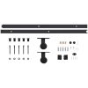 Skjutdörr med beslagset ESG glas och aluminium vidaXL 76 x 205 cm (183 cm sliding rail) – miniatyr 8