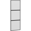 Skjutdörr med beslagset härdat glas och aluminium 76x205 cm vidaXL 76 x 205 cm (152.5 cm) – miniatyr 4
