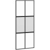 Skjutdörr med beslagset härdat glas och aluminium 90x205 cm vidaXL 90 x 205 cm (213.5 cm) – miniatyr 4
