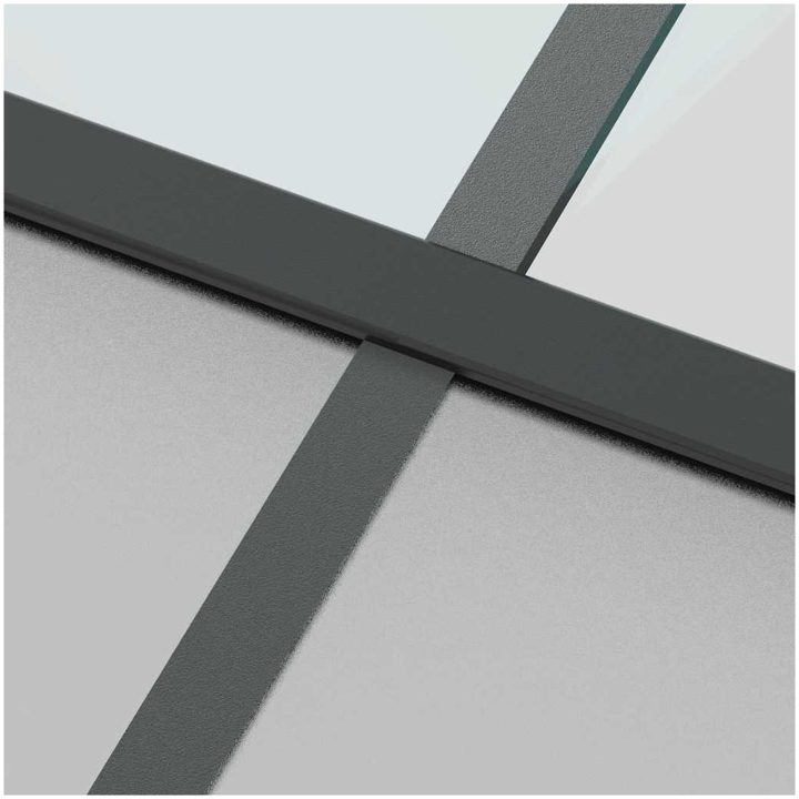 Skjutdörr med beslagset härdat glas och aluminium 90x205 cm vidaXL 90 x 205 cm (213.5 cm) – bild 7