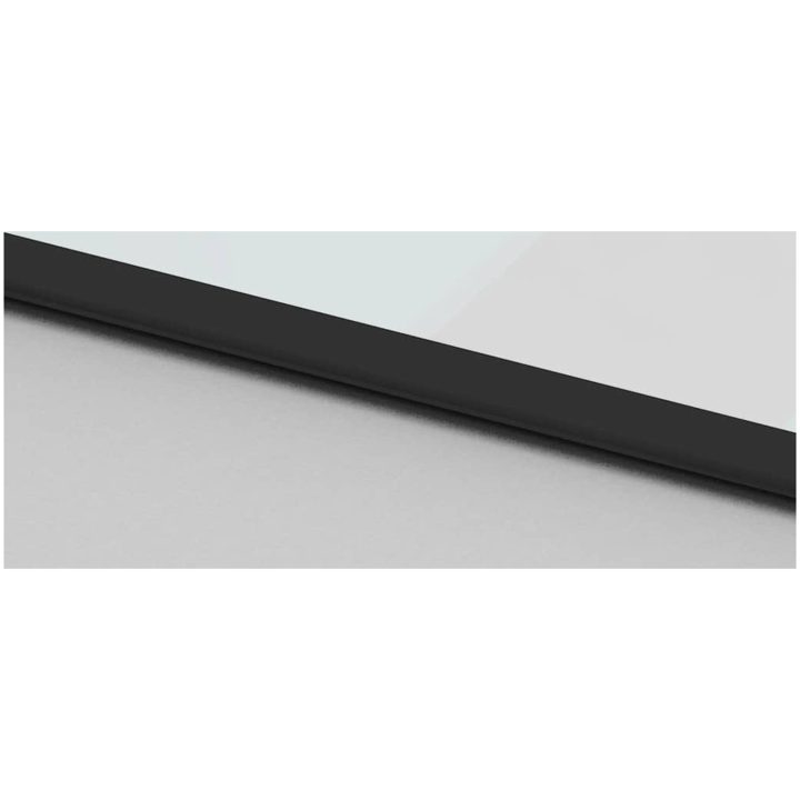 Skjutdörr med beslagssats svart 90x205 cm härdat glas vidaXL 90 x 205 cm (213 cm sliding rail) – bild 8