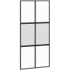 Skjutdörr med hårdvara 102,5x205 cm härdat glas och aluminium vidaXL 102.5 x 205 cm (213.5 cm) – miniatyr 4