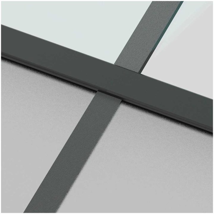 Skjutdörr med hårdvara 102,5x205 cm härdat glas och aluminium vidaXL 102.5 x 205 cm (213.5 cm) – bild 7
