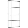 Skjutdörr med hårdvara ESG-glas och aluminium vidaXL 102.5 x 205 cm (213.5 cm) – miniatyr 4