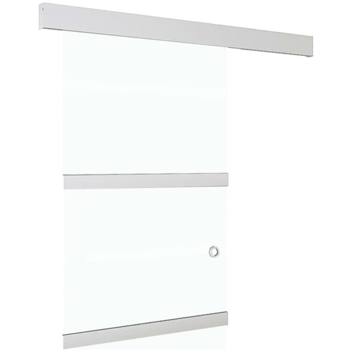 Skjutdörr med mjukstopp ESG-glas och aluminium vidaXL 76 x 205 cm – bild 2