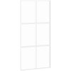 Skjutdörr vit härdat glas och aluminium vidaXL 102.5 x 205 cm – miniatyr 2