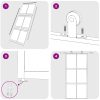 Skjutdörr vit härdat glas och aluminium vidaXL 102.5 x 205 cm – miniatyr 8