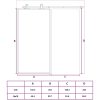 Skjutdörr vit härdat glas och aluminium vidaXL 102.5 x 205 cm – miniatyr 10