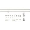 Skjutdörrsbeslag 183 cm rostfritt stål silver vidaXL 183 cm – miniatyr 4